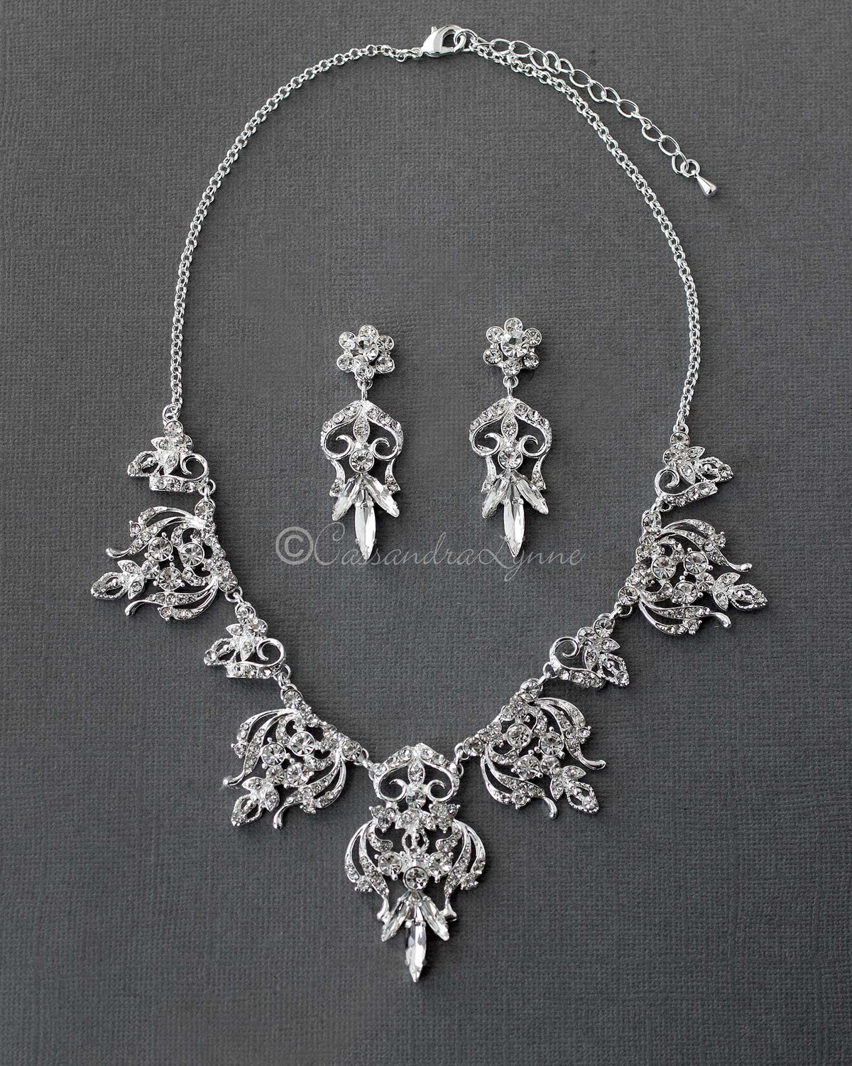 Filigree Bridal Necklace Set
