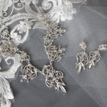 Filigree Crystal Bridal Necklace Set - Necklace Set - Cassandra Lynne