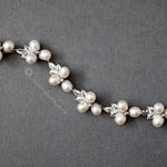 Freshwater Pearl CZ Wedding Bracelet - Bracelet - Cassandra Lynne