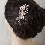 Freshwater Pearl Leaves Wedding Hair Clip - Hair Clips - Cassandra Lynne