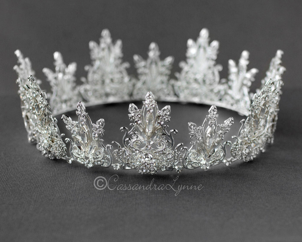 [ROMANTIC CROWN] BIG SHINING LOGO L/S /追跡付 King's Crown #13082 - Silver (Temporary Sale)