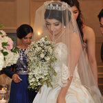 Full Circle Wedding Crown with Teardrop Pearls - Tiara - Cassandra Lynne