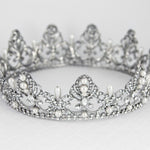 Full Circle Wedding Crown with Teardrop Pearls - Tiara - Cassandra Lynne