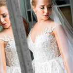 Full Circle Wedding Crown with Teardrop Pearls - Tiara - Cassandra Lynne