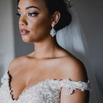 Full Circle Wedding Crown with Teardrop Pearls - Tiara - Cassandra Lynne