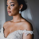 Full Circle Wedding Crown with Teardrop Pearls - Tiara - Cassandra Lynne