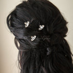 Gold Bridal Hair Pin Set Marquise and Pear Jewels - Hair Pins - Cassandra Lynne