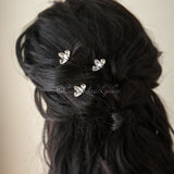 Gold Bridal Hair Pin Set Marquise and Pear Jewels - Hair Pins - Cassandra Lynne