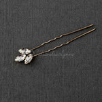 Gold Marquise Wedding Hair Pins Set - Hair Pins - Cassandra Lynne