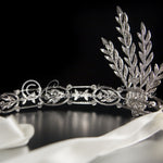 Great Gatsby Wedding Headpiece Headband with Rhinestones and Pearls - Headband - Cassandra Lynne