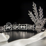 Great Gatsby Wedding Headpiece Headband with Rhinestones and Pearls - Headband - Cassandra Lynne