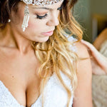 Great Gatsby Wedding Headpiece Headband with Rhinestones and Pearls - Headband - Cassandra Lynne