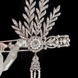 Great Gatsby Wedding Headpiece Headband with Rhinestones and Pearls - Headband - Cassandra Lynne