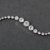 Halo CZ Wedding Bracelet - Bracelet - Cassandra Lynne