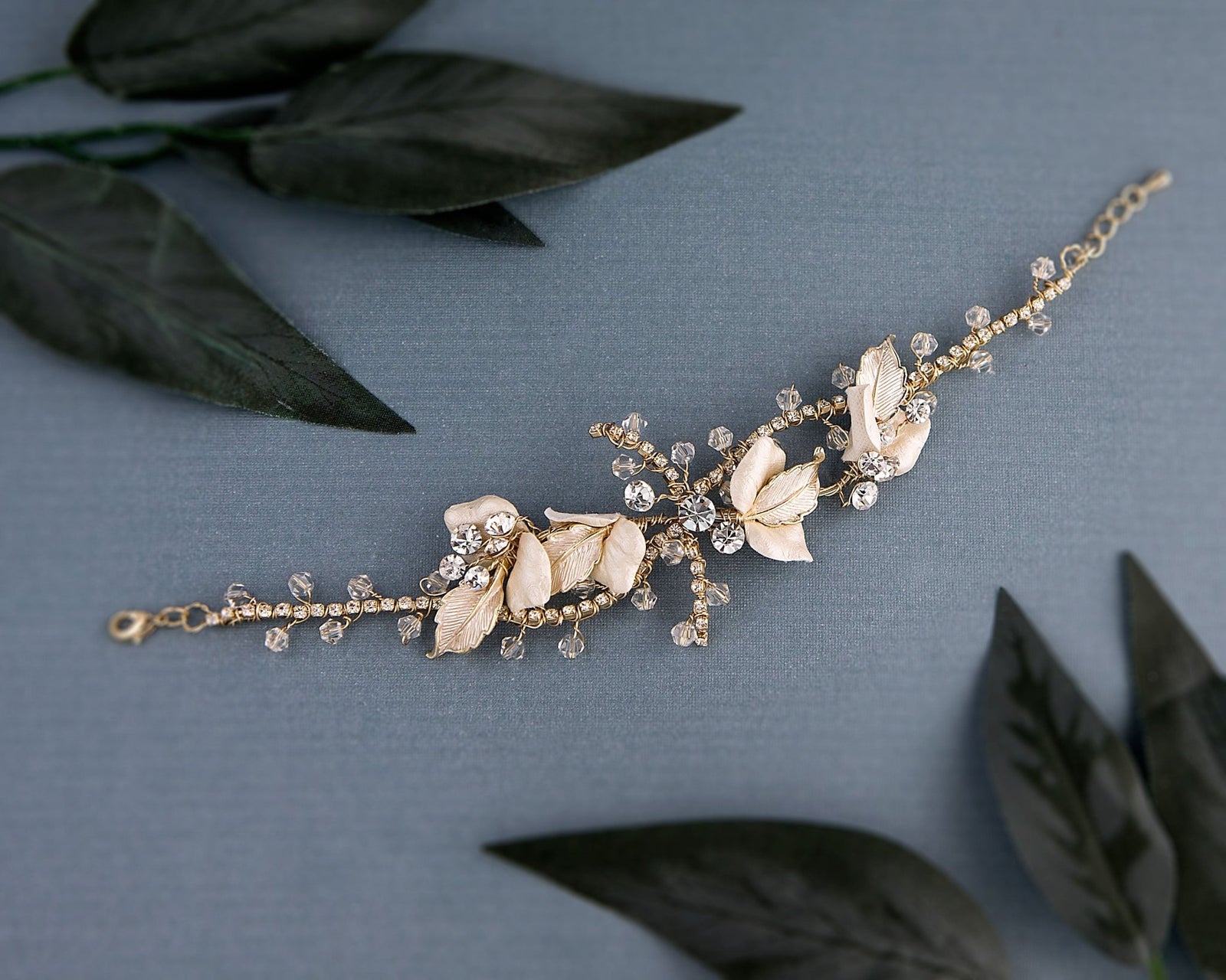 Hand-Made Crystal Petals Bracelet - Cassandra Lynne