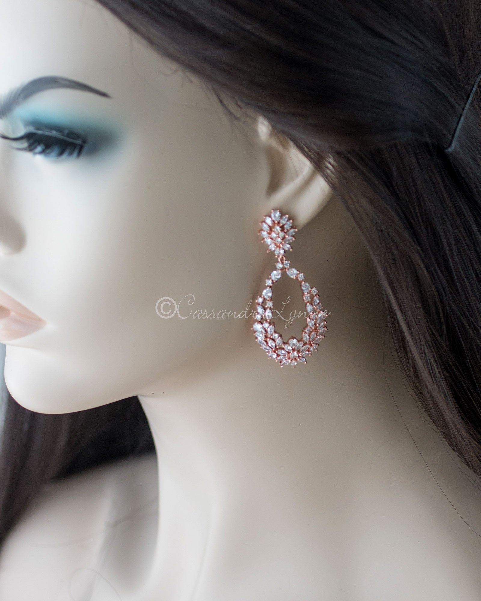 Intricate Loops Bridal Earrings - Earrings - Cassandra Lynne