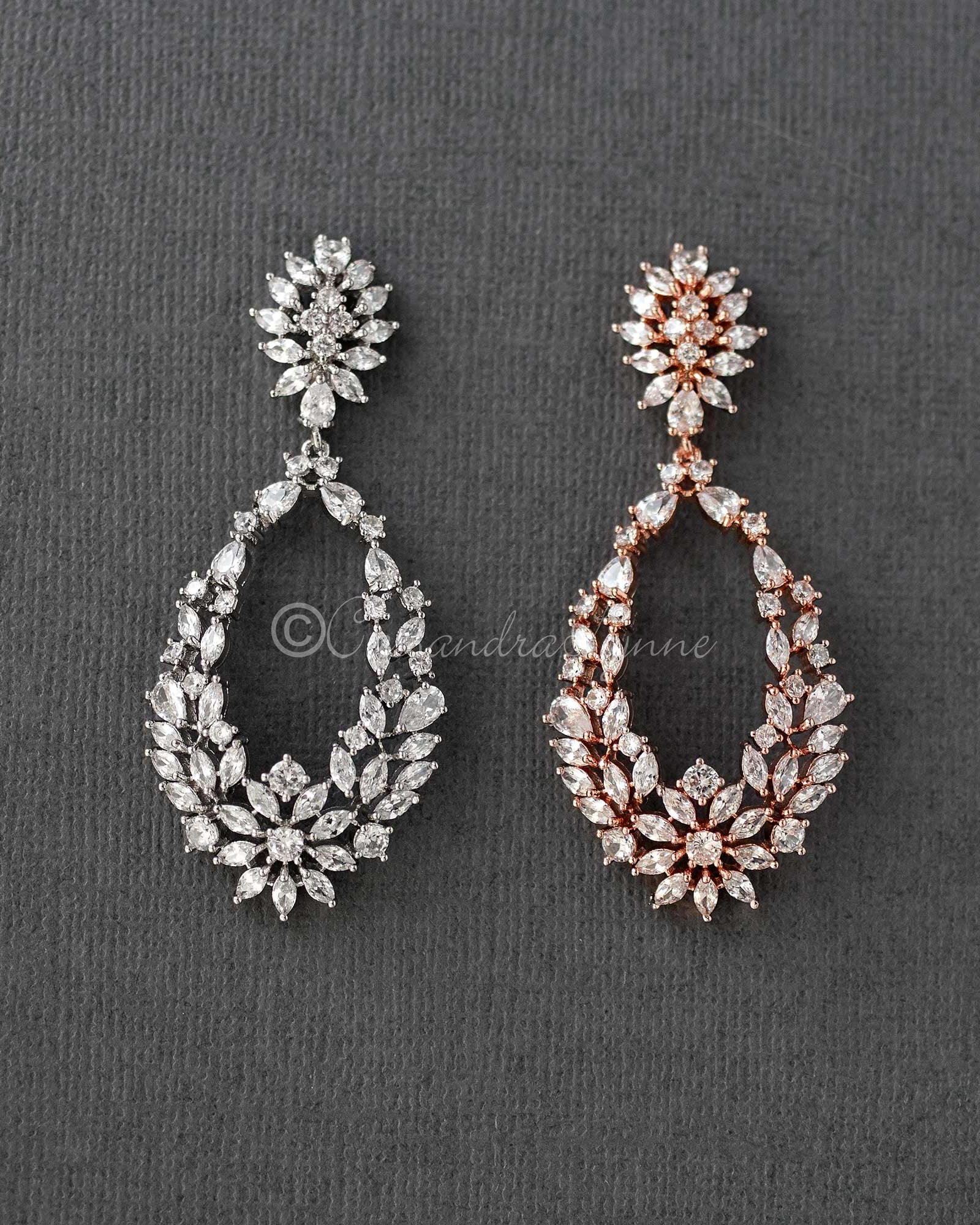 Intricate Loops Bridal Earrings - Earrings - Cassandra Lynne