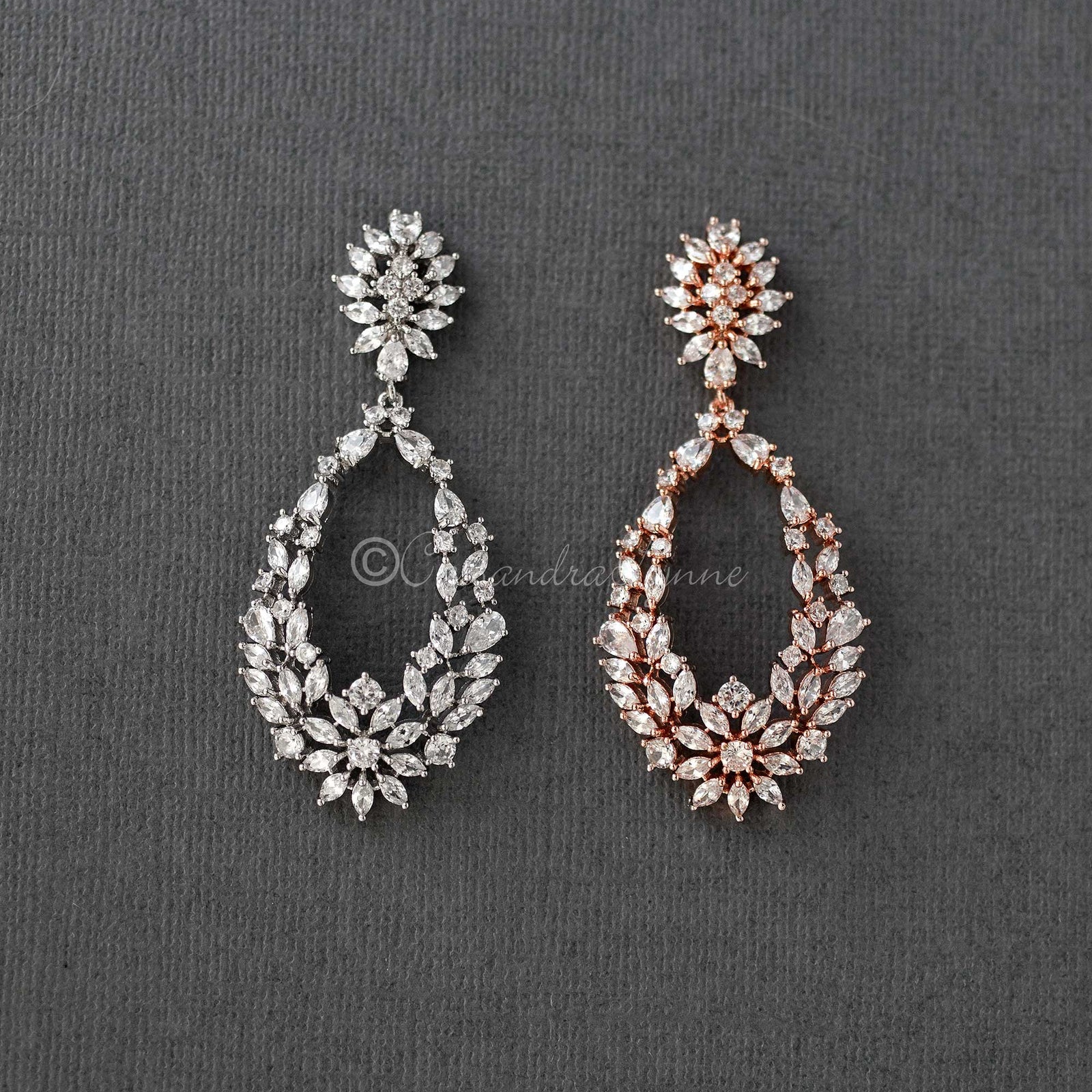 Intricate Loops Bridal Earrings - Earrings - Cassandra Lynne
