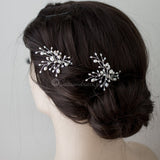 Ivory Pearl and Crystal Bridal Hair Pin - Hair Pins - Cassandra Lynne