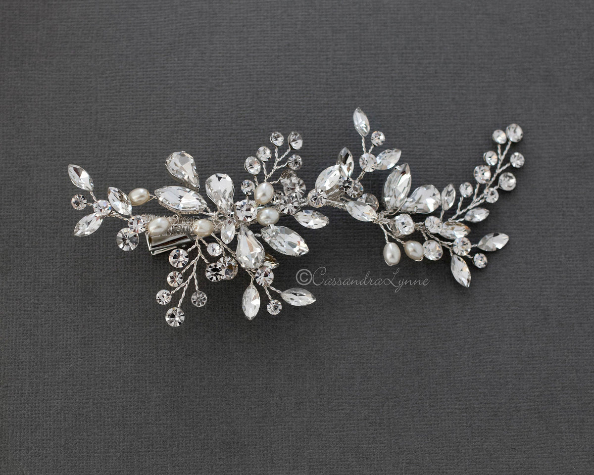 Ivory Pearl Bridal Hair Clip - Cassandra Lynne
