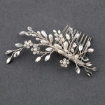 Ivory Pearl Wedding Hair Comb with Marquise Rhinestone - Hair Comb - Cassandra Lynne