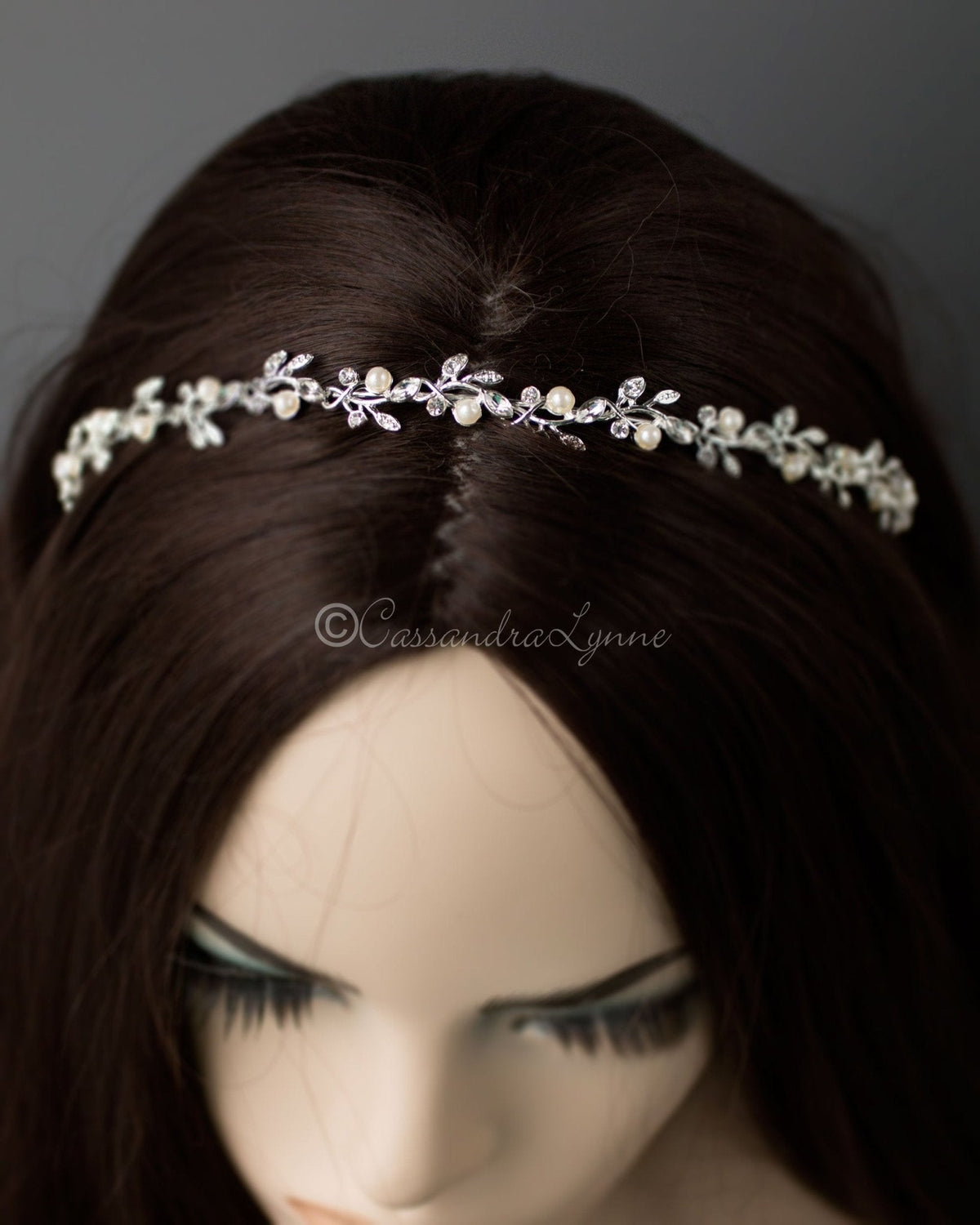 Ivory Pearl Wedding Headband - Headband - Cassandra Lynne