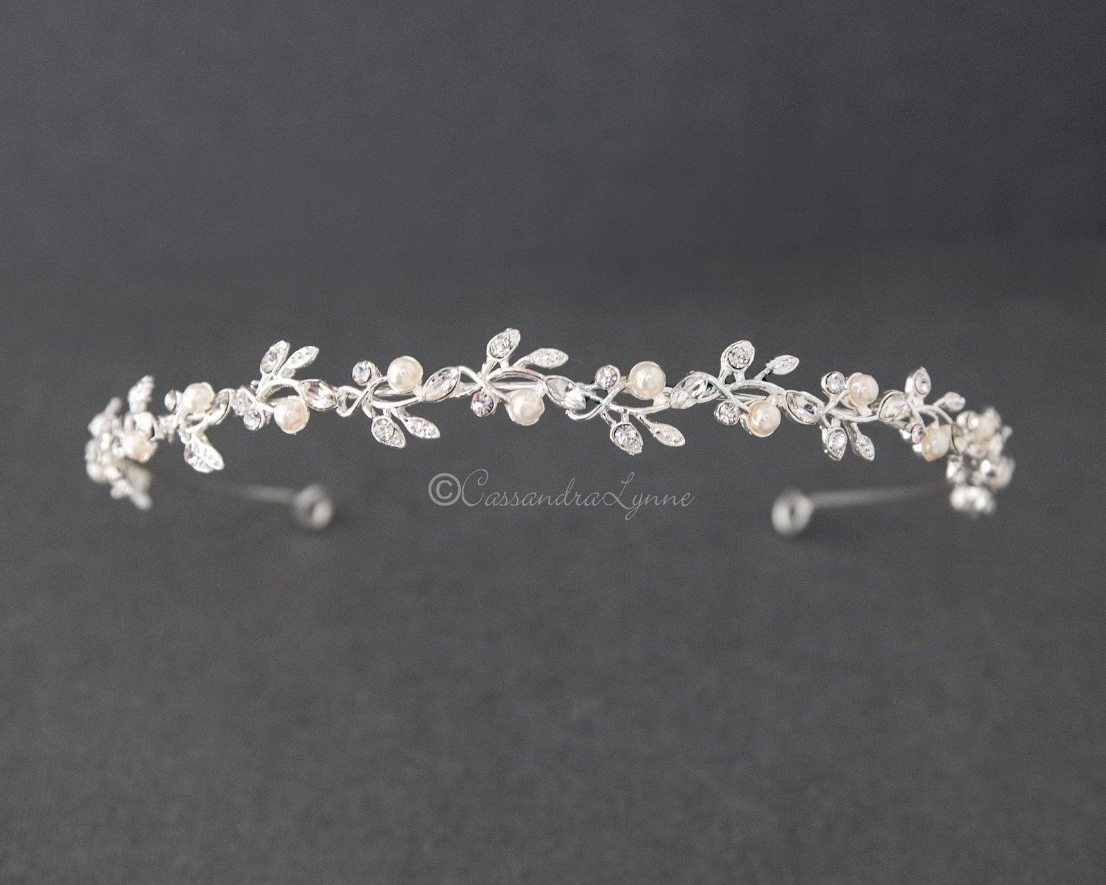 Ivory Pearl Wedding Headband - Headband - Cassandra Lynne