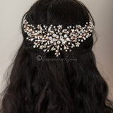 Jewel Spray Wedding Headpiece - Headband - Cassandra Lynne