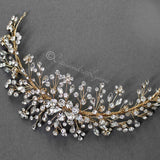Jewel Spray Wedding Headpiece - Headband - Cassandra Lynne