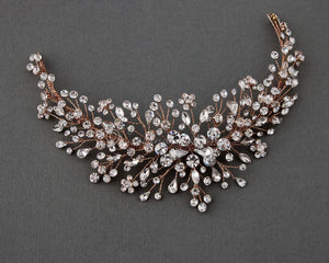 Jewel Spray Wedding Headpiece - Cassandra Lynne