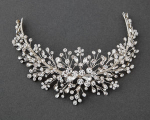 Jewel Spray Wedding Headpiece - Cassandra Lynne