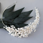 Keshi Pearls and Beads Side accent Headband - Headband - Cassandra Lynne