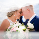 Large Waterdrop CZ Dangle Bridal Earrings - Earrings - Cassandra Lynne