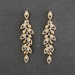 Leaf CZ Chandelier Earrings - Earrings - Cassandra Lynne