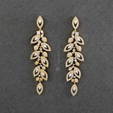 Leaf CZ Chandelier Earrings - Earrings - Cassandra Lynne