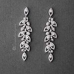 Leaf CZ Chandelier Earrings - Earrings - Cassandra Lynne