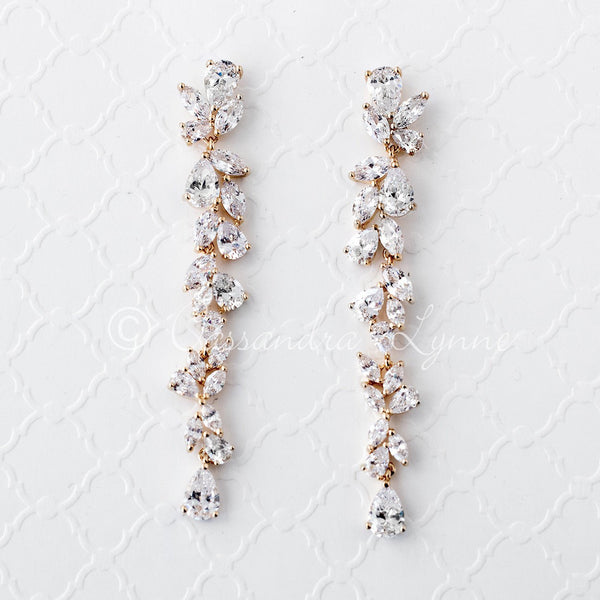 SV Teardrop Wedding Bridal Earrings Earrings | Sweetv