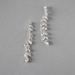 Long Leaf Vine Bridal Earrings - Earrings - Cassandra Lynne