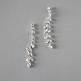 Long Leaf Vine Bridal Earrings - Earrings - Cassandra Lynne