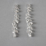 Long Leaf Vine Bridal Earrings - Earrings - Cassandra Lynne