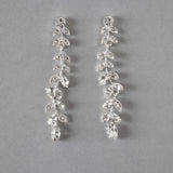 Long Leaf Vine Bridal Earrings - Earrings - Cassandra Lynne