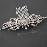 Marquise Burst Bridal Veil Comb - Hair Comb - Cassandra Lynne