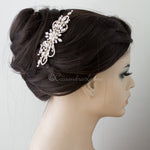 Marquise Burst Bridal Veil Comb - Hair Comb - Cassandra Lynne