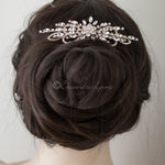 Marquise Burst Bridal Veil Comb - Hair Comb - Cassandra Lynne