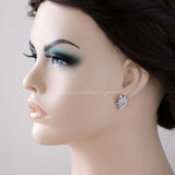 Marquise Cluster Stud CZ Earrings - Earrings - Cassandra Lynne