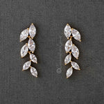 Marquise Leaf Dangle CZ Earrings - Earrings - Cassandra Lynne