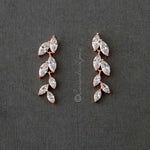 Marquise Leaf Dangle CZ Earrings - Earrings - Cassandra Lynne