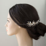 Marquise Spray Bridal Comb with Pearls - Hair Comb - Cassandra Lynne