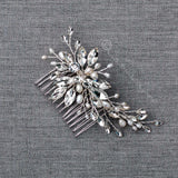 Marquise Spray Bridal Comb with Pearls - Hair Comb - Cassandra Lynne