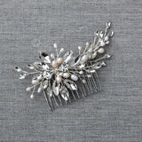Marquise Spray Bridal Comb with Pearls - Hair Comb - Cassandra Lynne